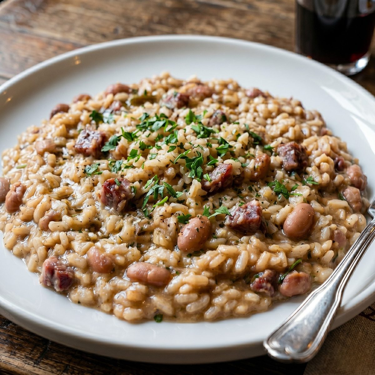 Panissa vercellese alla trattoria La Scaletta di Crova